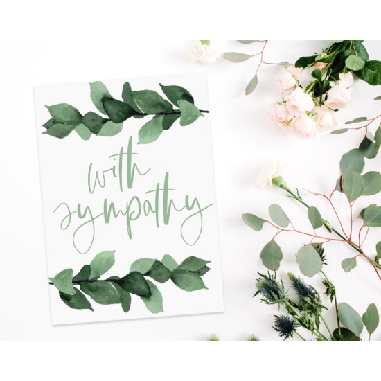 With Sympathy Gift Card - Standard