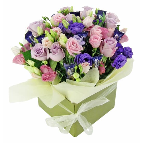 Sumptuous Dairy Milk Posy Box - Premium