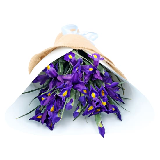 Blue Iris Flower Bouquet - Deluxe (view 2 of 7)