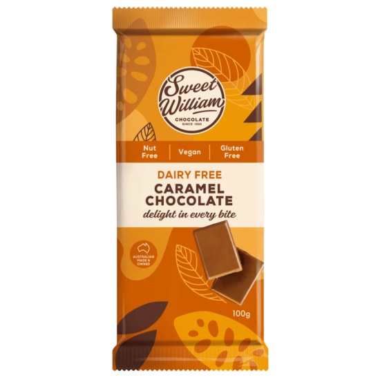 Sweet William Caramel Chocolate Bar 100g - Standard