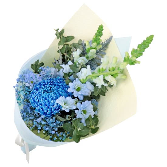 Ice Blue Flower Bouquet - Standard