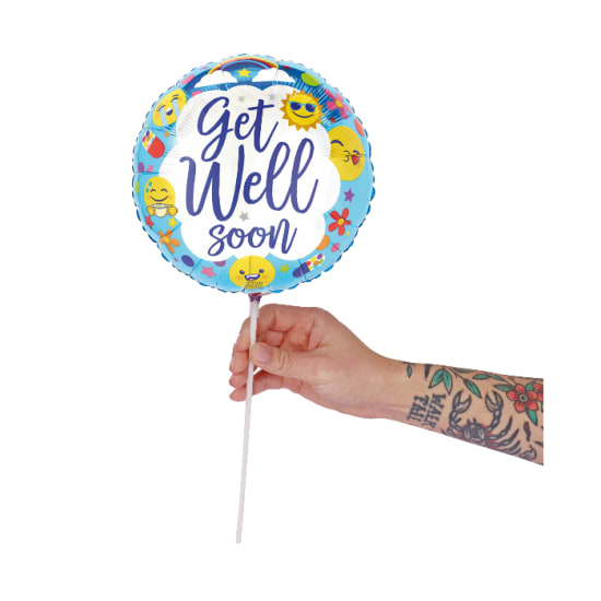 Get Well Soon Balloon Pick - Standard