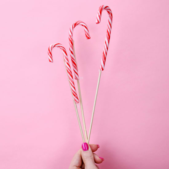 Christmas Candy Cane Picks - Standard
