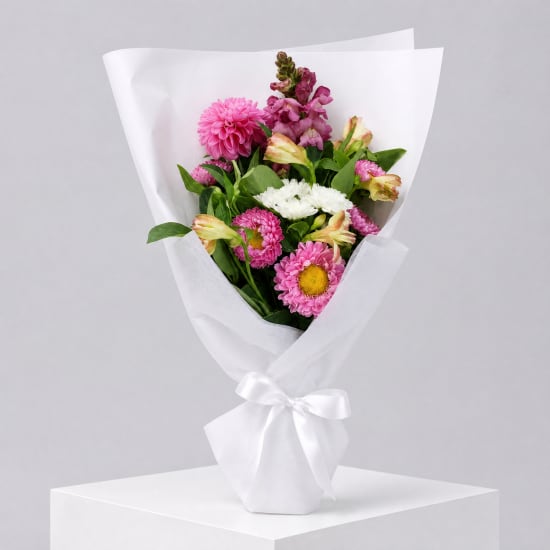 Daily Bouquet - Pink dahlia and lemon lift - Standard
