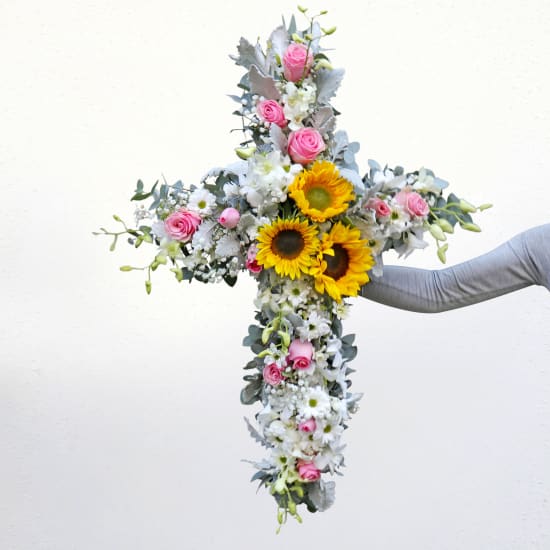 Healing Prayer Cross Wreath - Standard