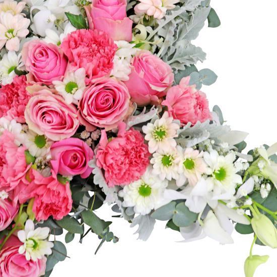 Hearts May Heal Cross Wreath - Standard