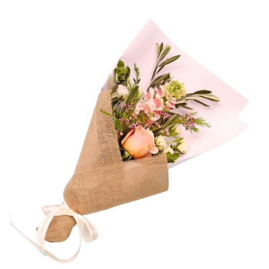 Peachy Paws Petal Elegance Posy - Standard
