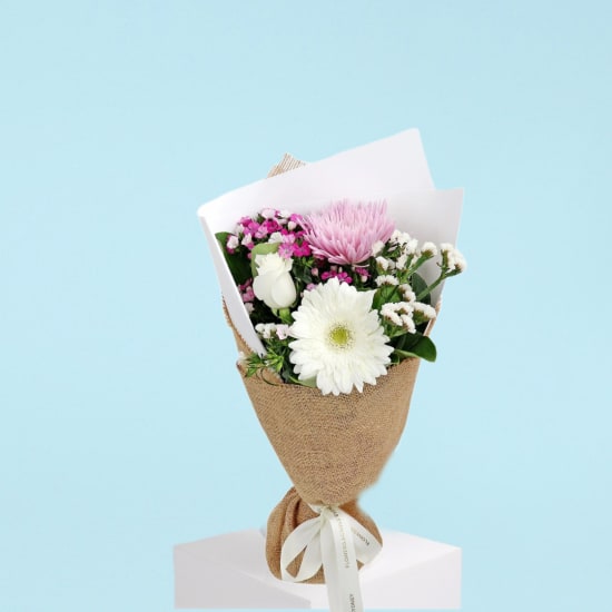 Serene Pastel Harmony Flower Posy - Standard