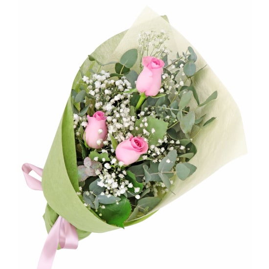 Rambling Soft Pink Rose Bouquet  - Standard