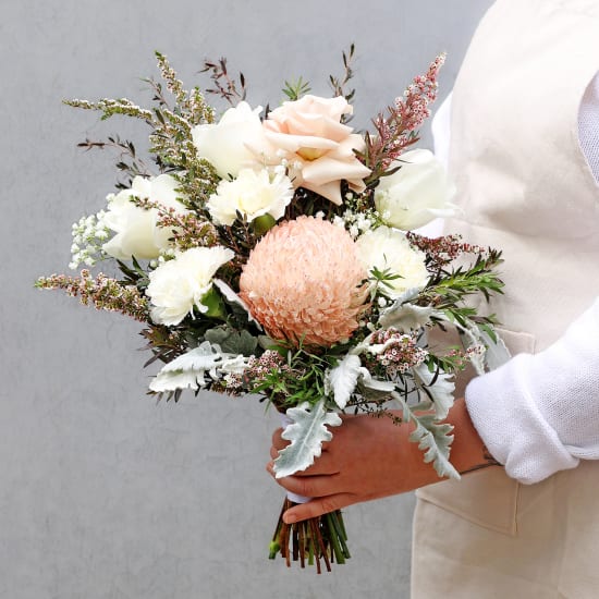 Peach Blossom Bridal Bouquet  - Standard