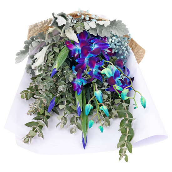 Blue Clouded Sky Bouquet - Deluxe