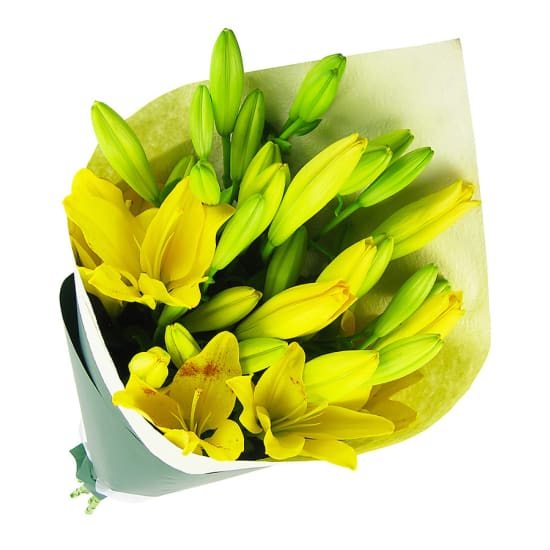Yellow Lily Bunch - Deluxe