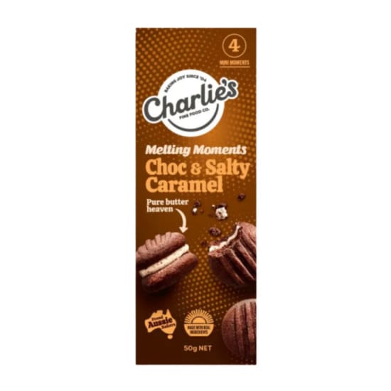 Choc & Salty Caramel Mini Melting Moments 50gm - Standard