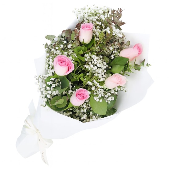 Rambling Soft Pink Roses - Deluxe