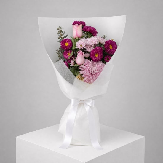 Daily Bouquet - Mauve blush and Brisbane bloom energy - Standard