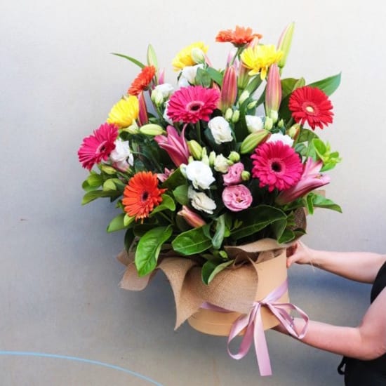 Joyful Blooms Flower Hat Box - Standard