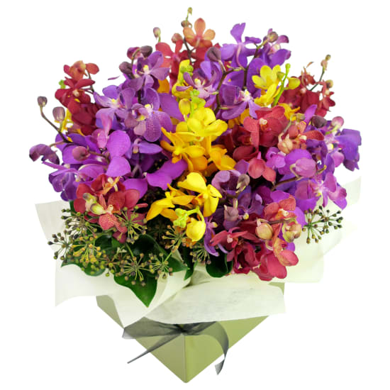 Kaleidoscope Orchid Flower Box - Deluxe