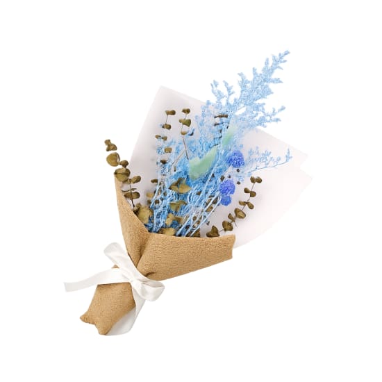 Baby Blue Dried Posy - Standard
