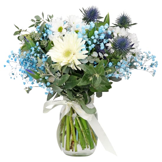 Blue Haven Blossom Mason Jar Vase - Standard