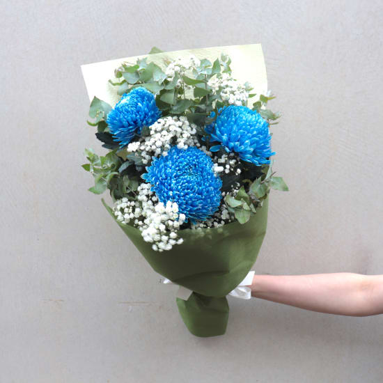 Blue Darling Disbuds Bouquet  - Standard
