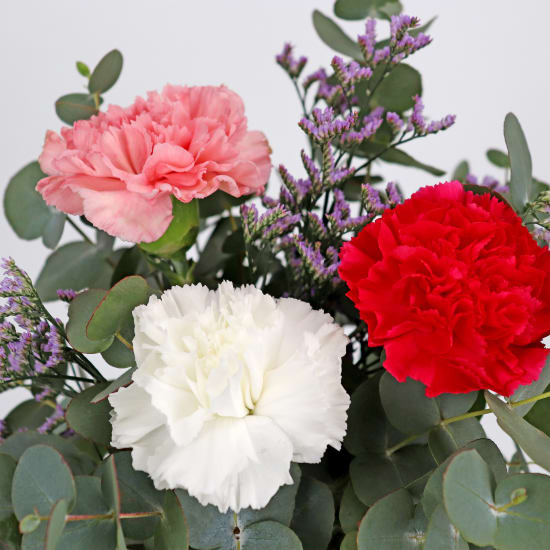 Three Blossom Flower Vase Arrangement - Standard