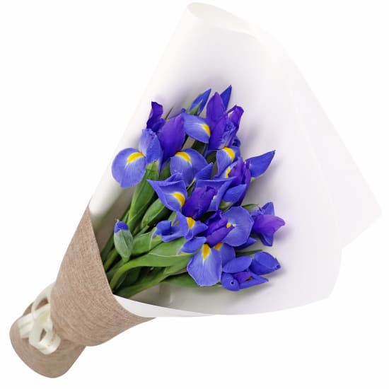 Blue Iris Flower Bouquet - Deluxe (view 6 of 7)
