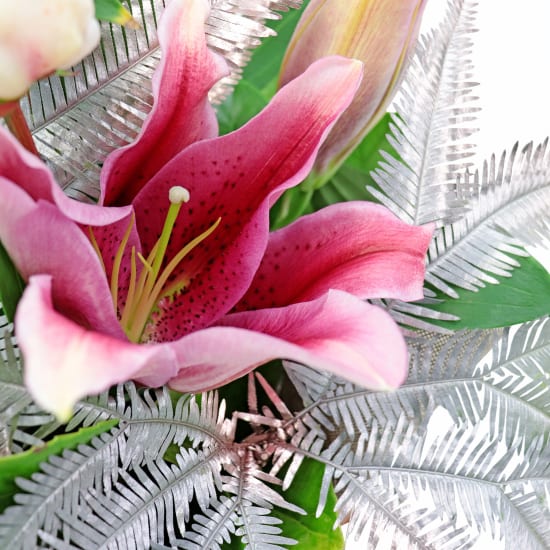 Platinum Blush Metallic Posy Box - Standard (view 2 of 4)