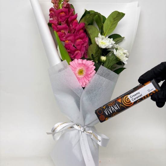 Daily Bouquet — Alstroemeria, Afterdark & Hot Chocolate Bliss - Standard