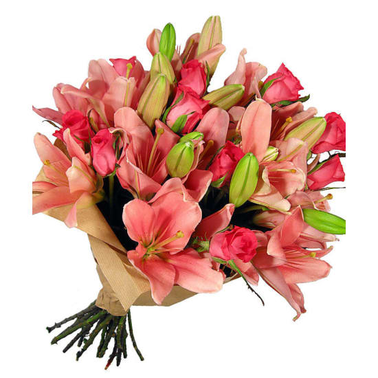 Mother's Day Lilies and Roses - Premium