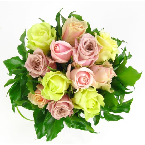 Mixed Nude Rose Vase - Standard