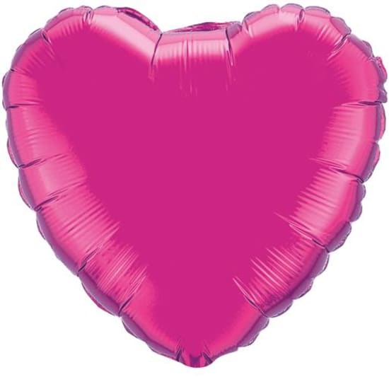 Fuchsia Heart Shape Balloon - Standard
