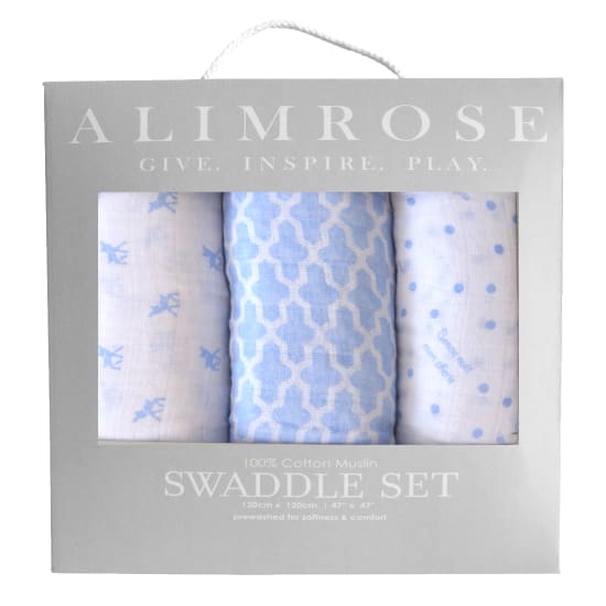 Alimrose Swaddle Set - Blue - Standard