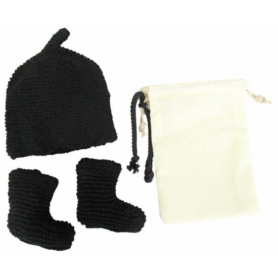 Black Beanie & Booties - Standard