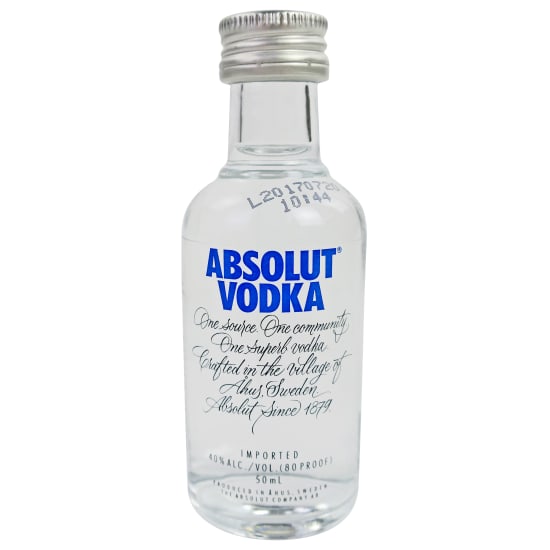 Mini Absolut Vodka 50ML - Standard