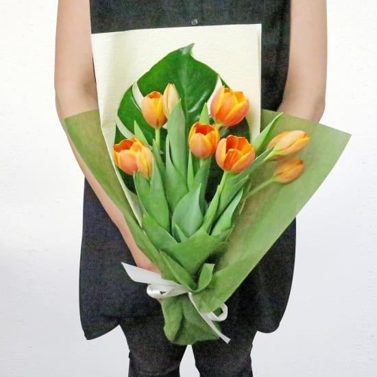 Orange Tulip Bunch - Standard
