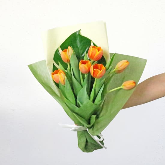 Orange Tulip Bunch - Standard