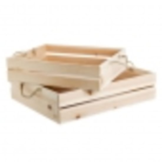 Crate With Rope Handles - Standard