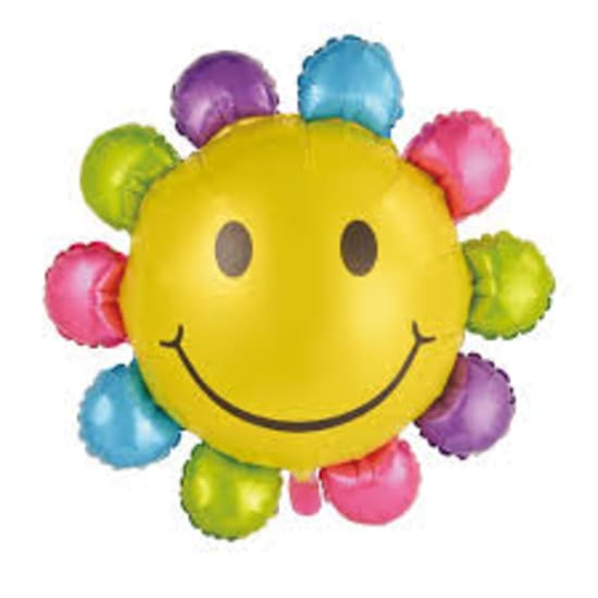 Multi Colour Sunflower Balloon - Standard