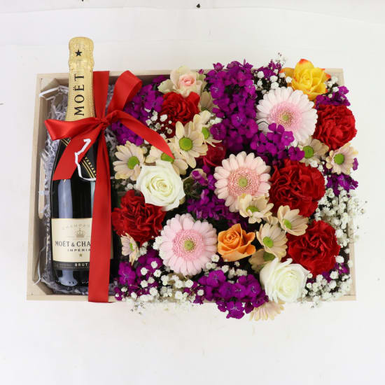 Moet Flower Crate - Standard