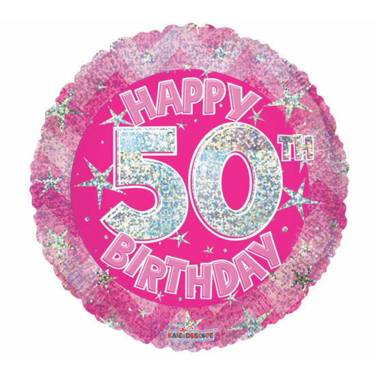 50th Birthday Pink  - Standard