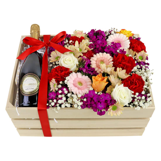 Prosecco Flower Crate - Standard