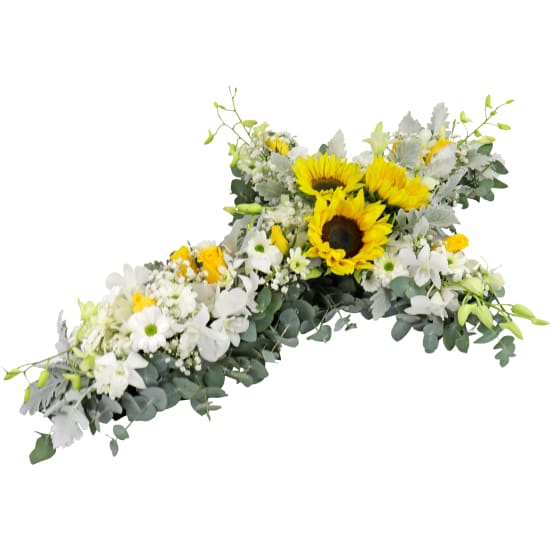 Ray Of Sunshine Flower Cross - Standard