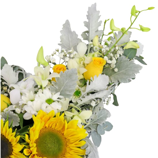 Ray Of Sunshine Flower Cross - Standard