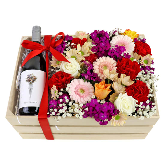 Wildflower Shiraz Flower Crate - Standard