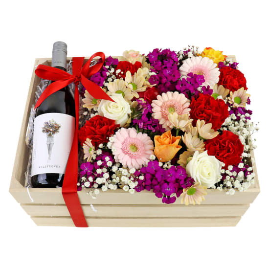 Wildflower Shiraz Flower Crate - Standard