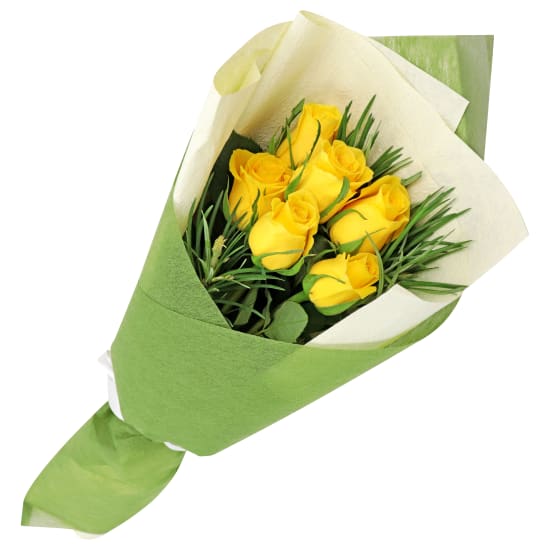 Yellow Roses - 6 Roses (Half Dozen)