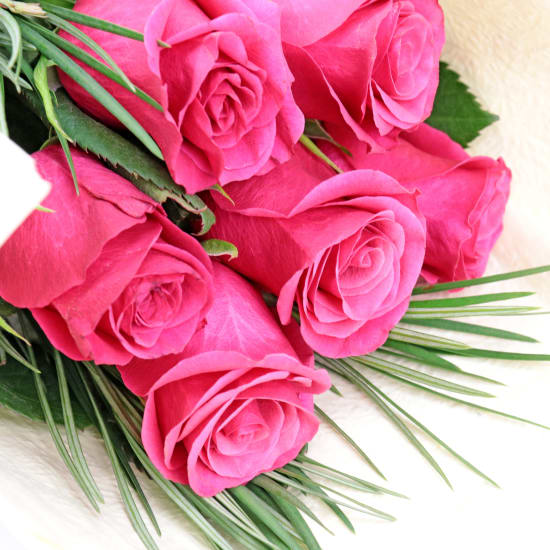 Pink Roses - 6 Roses (Half Dozen)