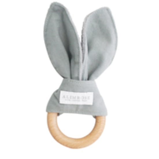 Bailey Bunny Teether - Grey - Standard