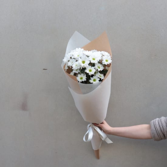 White Chrysanthemum Bunch - Standard