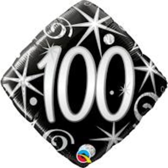 100 Sparkles & Swirls Balloon - Standard